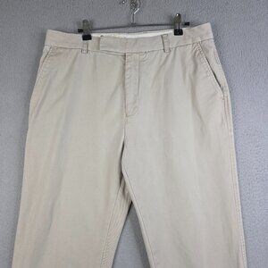 Boden Pants Mens Size 34x28 Beige Khaki Chino Preppy Straight Fit 100% Cotton